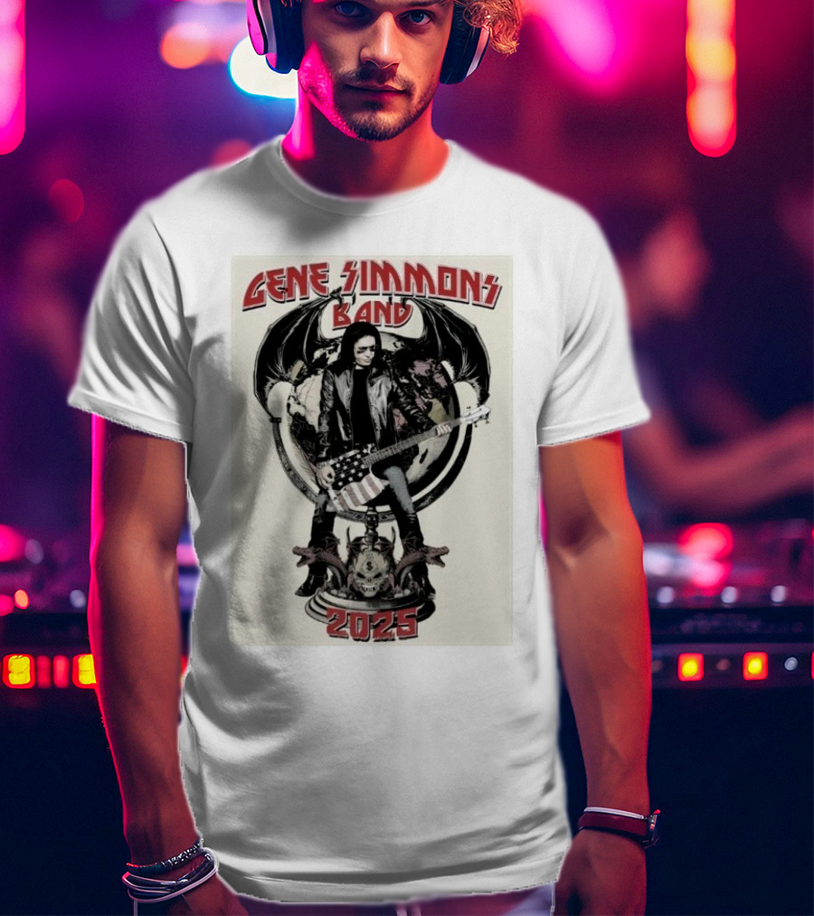 Gene Simmons Band 2025 Spring Shows Featuring Iconic Imagery T-Shirt