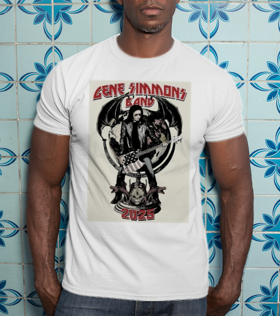 Gene Simmons Band 2025 Spring Shows Featuring Iconic Imagery T-Shirt