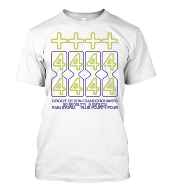 Plus Fourty Four Circuit De Spa-Francorchamps Rain Storm T-Shirt