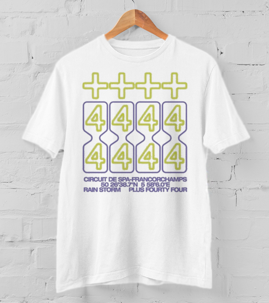 Plus Fourty Four Circuit De Spa-Francorchamps Rain Storm T-Shirt