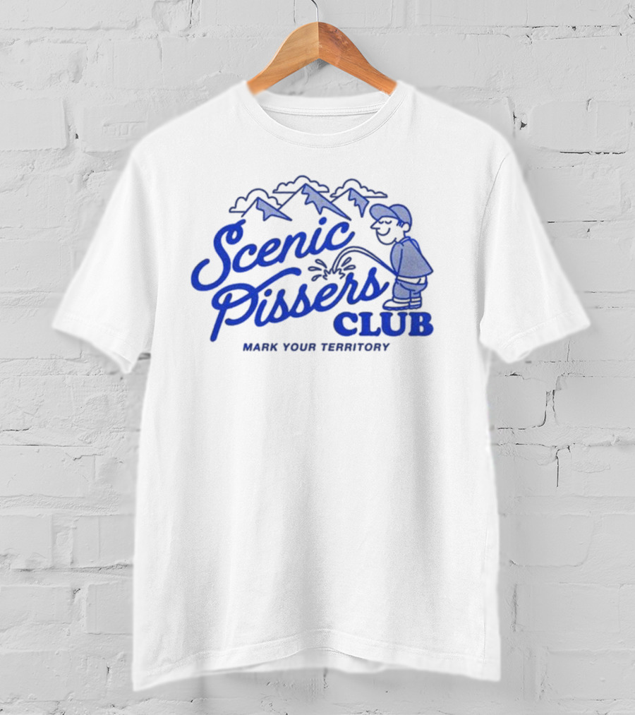 Scenic Pissers Club Mark Your Territory Mountains T-Shirt