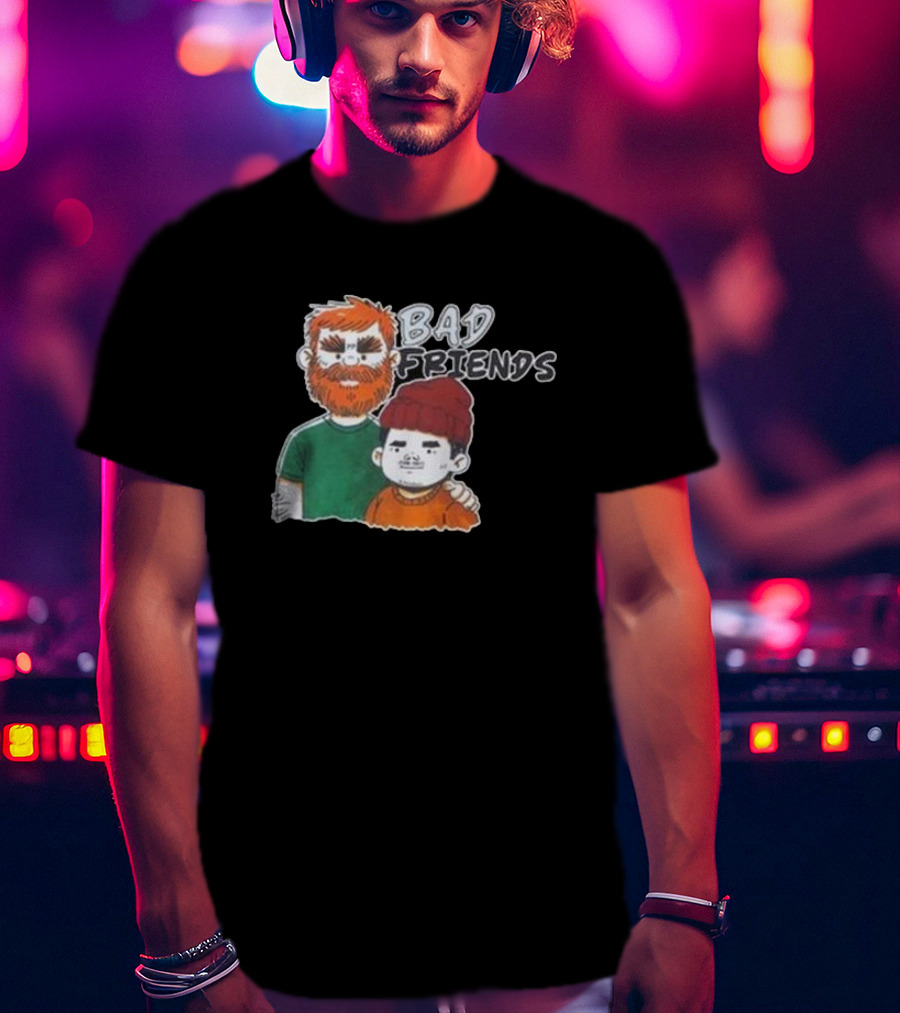 Bad Friends Illustrated Duo Sketch T-Shirt