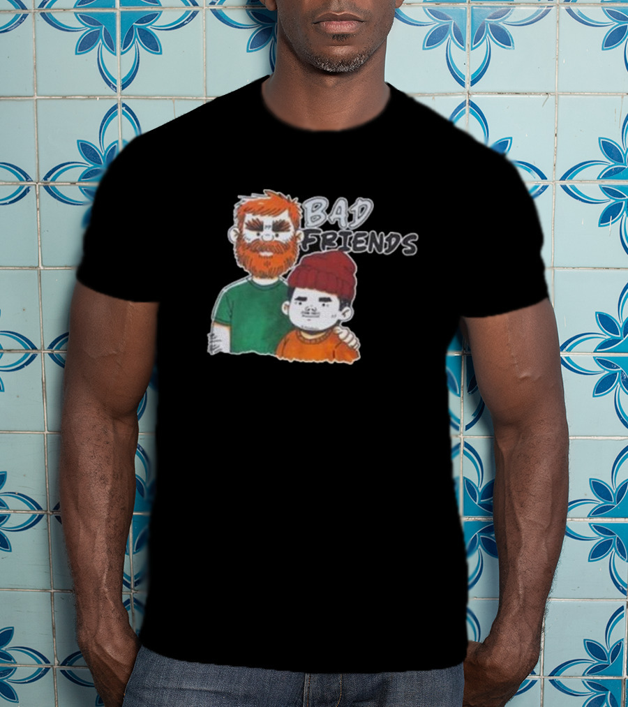 Bad Friends Illustrated Duo Sketch T-Shirt