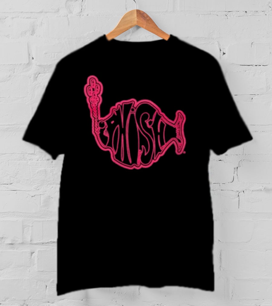 Phish Neon Fish Logo Lodgewood Stroke T-Shirt