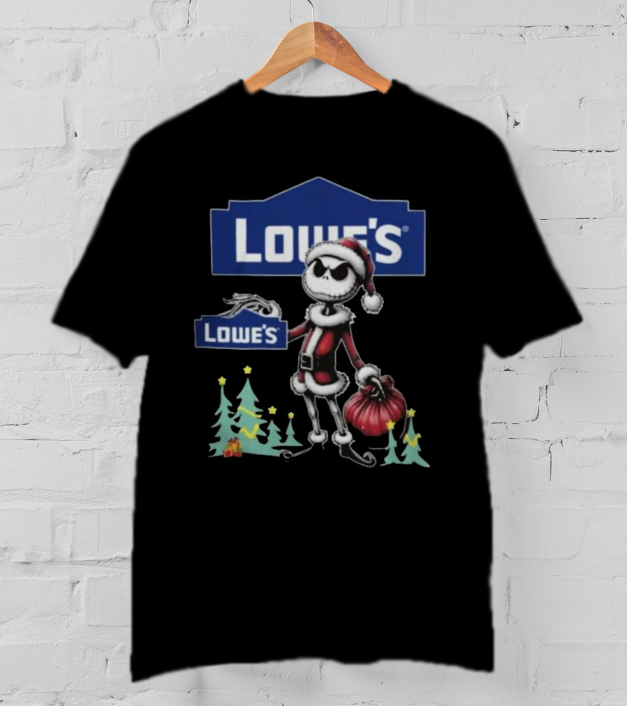Lowe's Santa Jack Skellington Merry Christmas T-Shirt