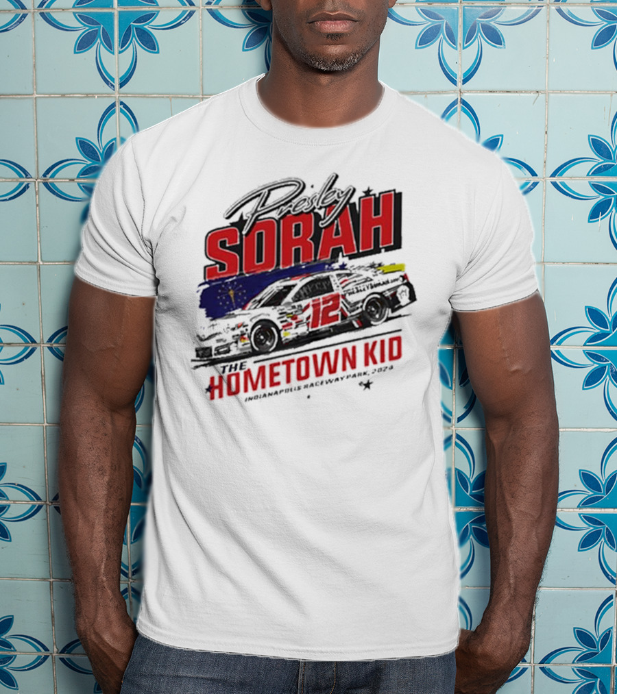 Presley Sorah The Hometown Kid Car 12 Indianapolis Raceway Park T-Shirt
