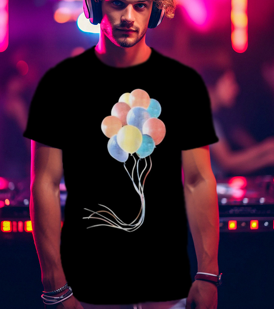 Pleasing X JW Anderson Multicolored Bunch Of Balloons Collection T-Shirt