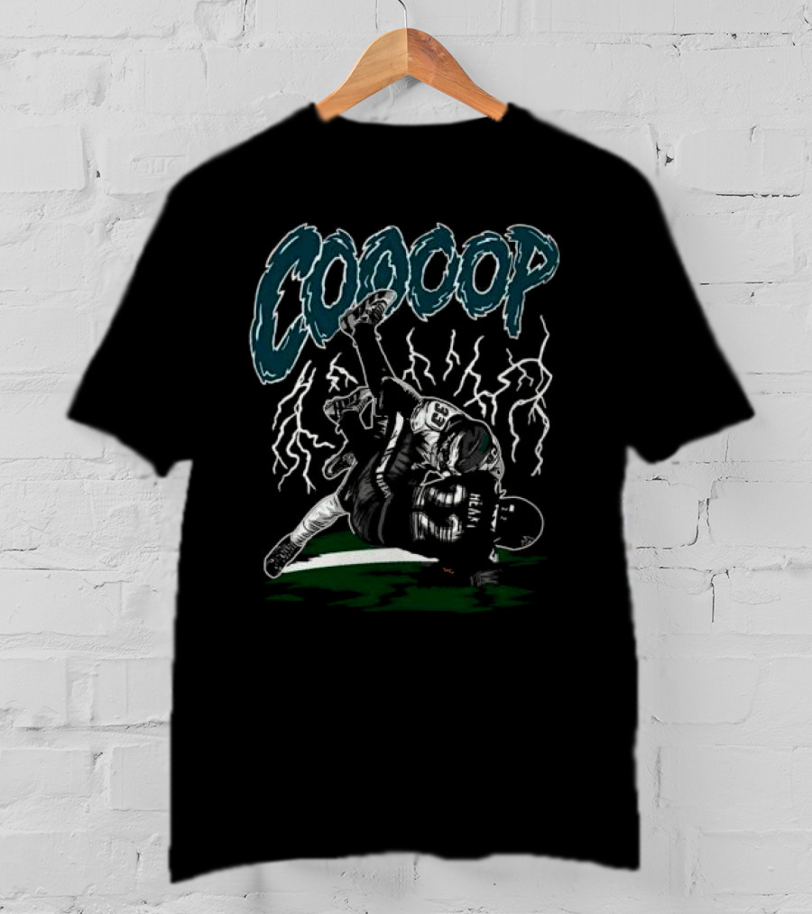 DB Cooper DeJean Derrick Henry Coooop Football Tackle With Lightning Background T-Shirt