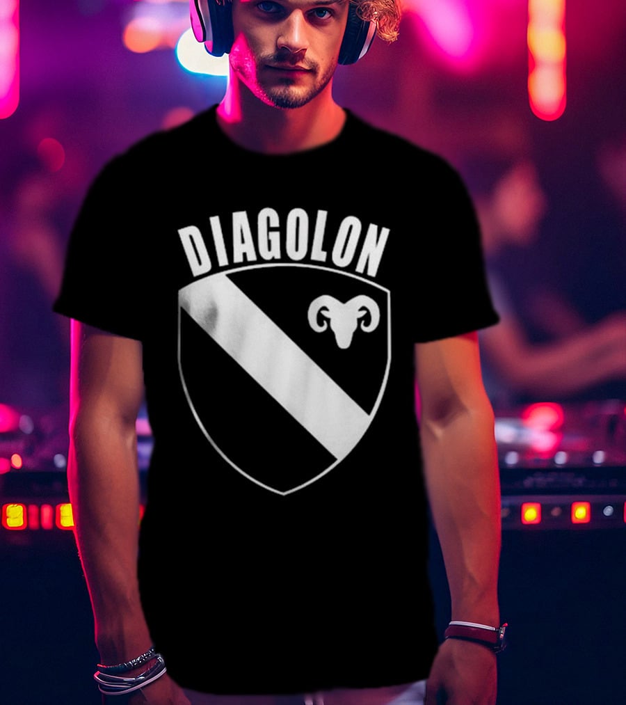 DIAGOLON Shield Emblem With Ram Head T-Shirt