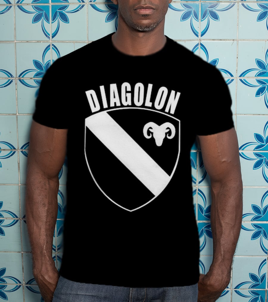 DIAGOLON Shield Emblem With Ram Head T-Shirt