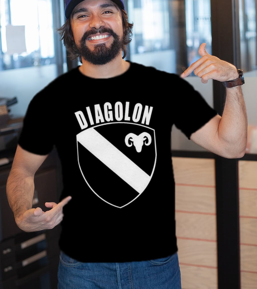 DIAGOLON Shield Emblem With Ram Head T-Shirt