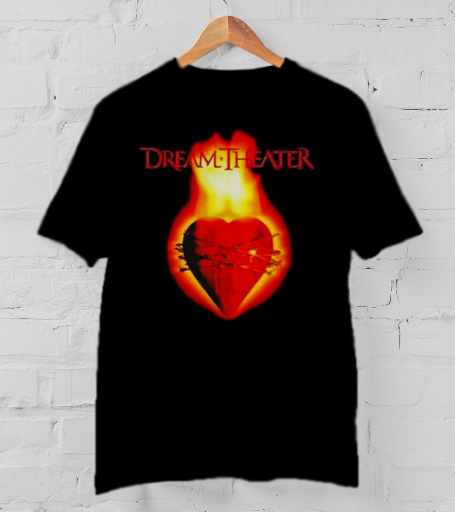 Dream Theater Burning Heart Visual Revolver Winter T-Shirt