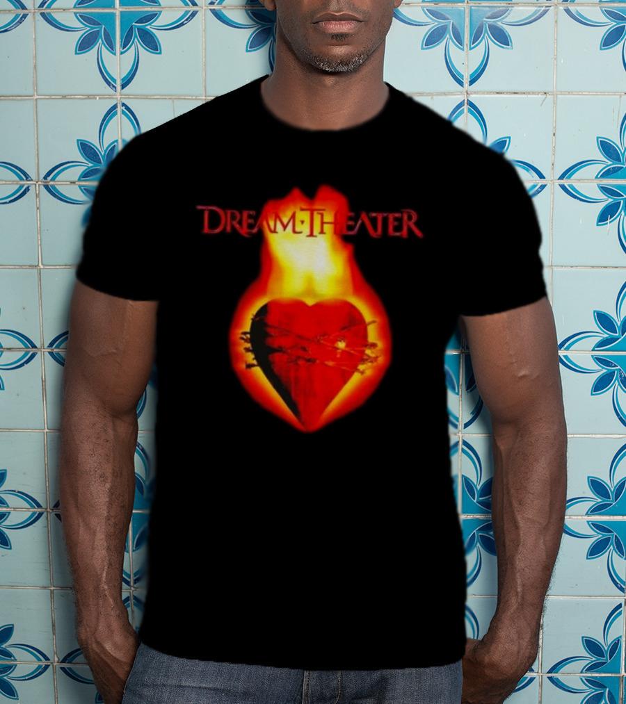 Dream Theater Burning Heart Visual Revolver Winter T-Shirt