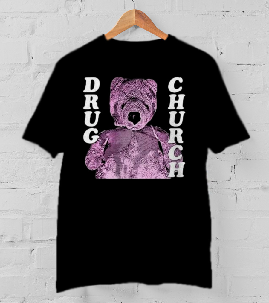 Drug Church Purple Teddy Bear T-Shirt