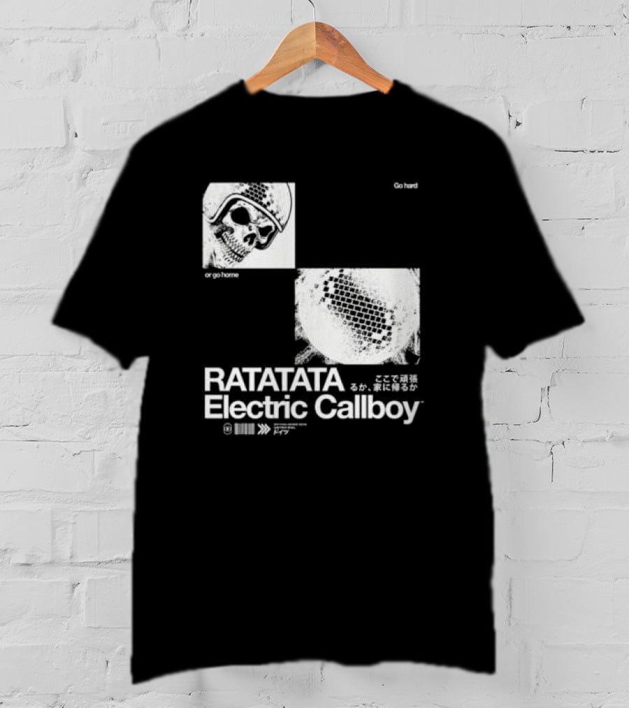 Electric Callboy Ratatata Skull Disco Go Hard Or Go Home T-Shirt