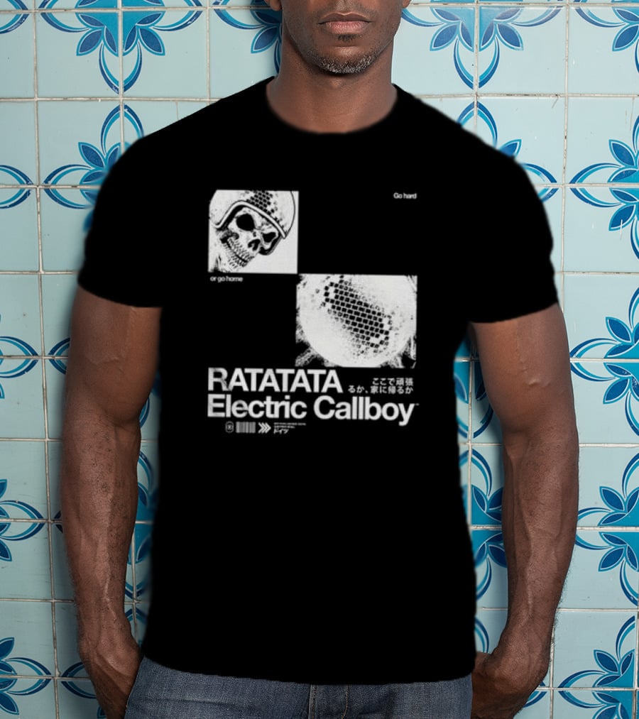 Electric Callboy Ratatata Skull Disco Go Hard Or Go Home T-Shirt