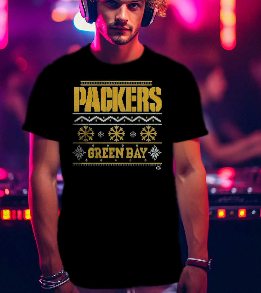 Packers Green Bay Holiday Ugly Christmas T-Shirt