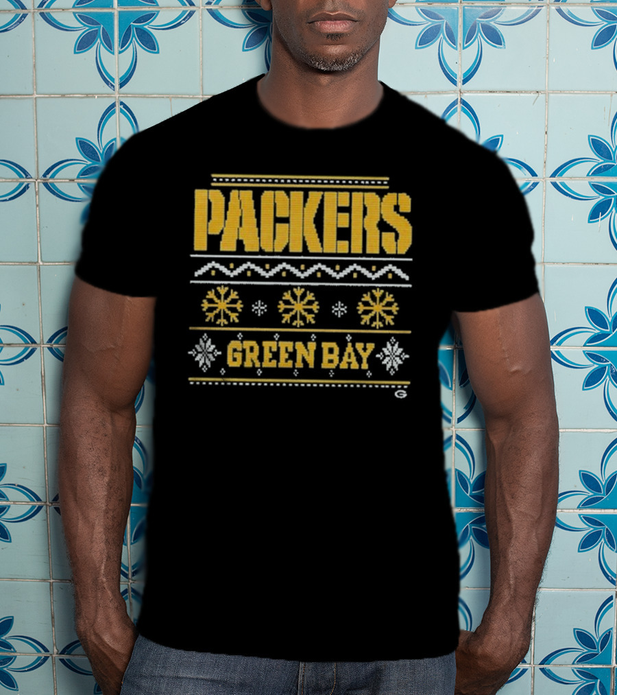 Packers Green Bay Holiday Ugly Christmas T-Shirt