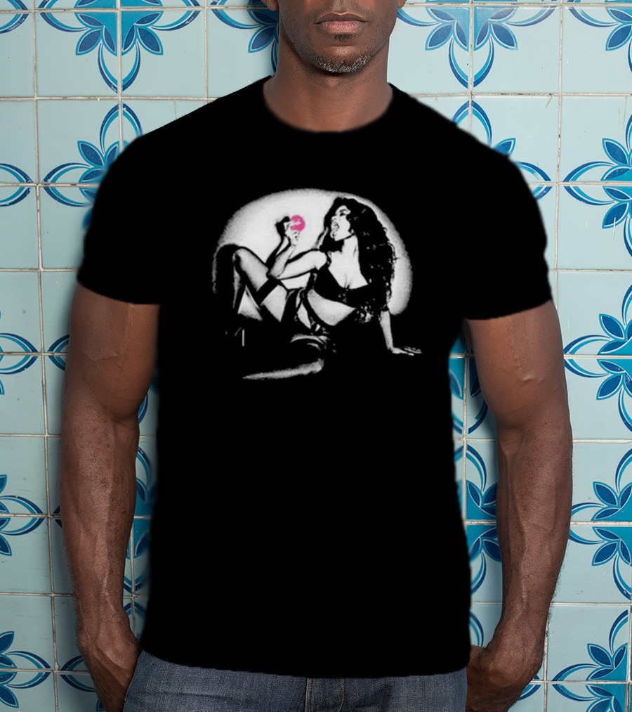Nicki Minaj Pnkprnt Lollipop Pose Retro Pop T-Shirt