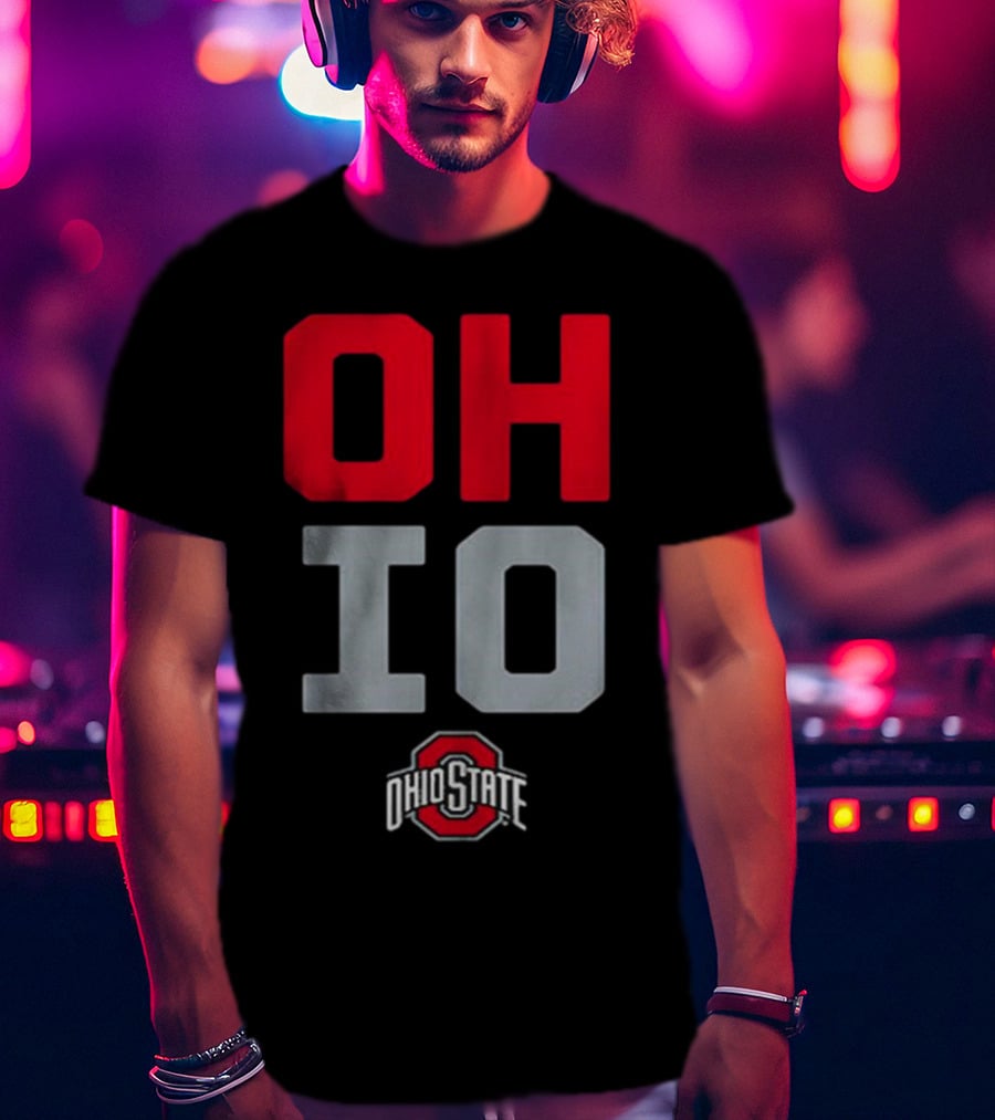 Ohio State OH-IO Slogan With Ohio State University T-Shirt
