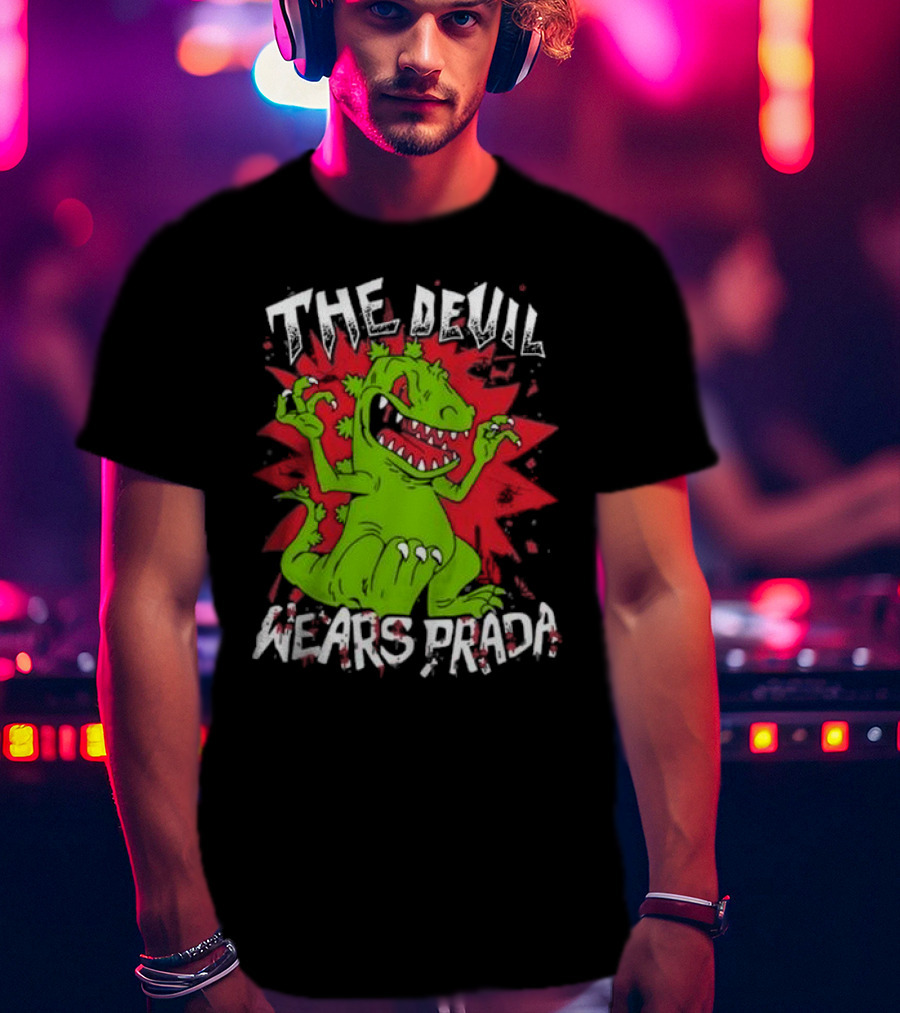 The Devil Wears Prada Reptar Rugrats Crossover T-Shirt