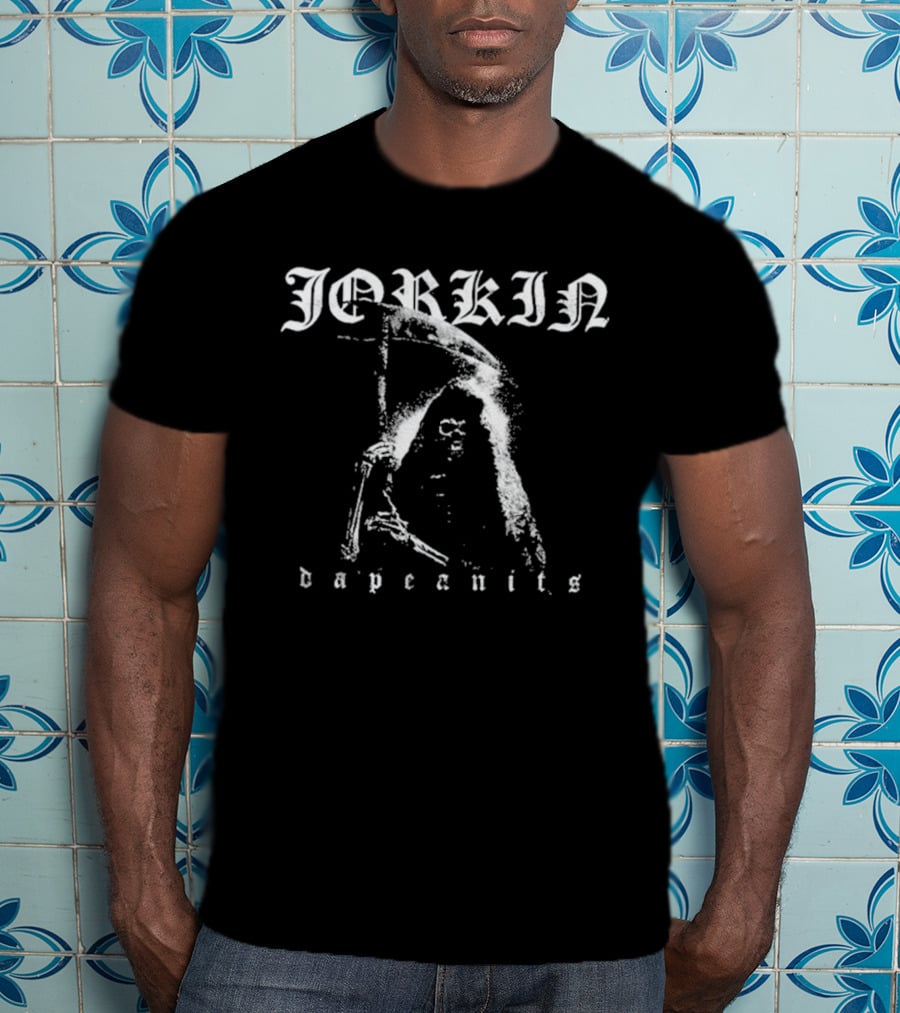 Jorkin Dapeanits Grim Reaper Motif T-Shirt
