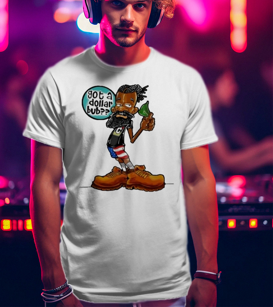 Damon Darling Got A Dollar Bub Character With Funky Style And Patriotic Colors T-Shirt
