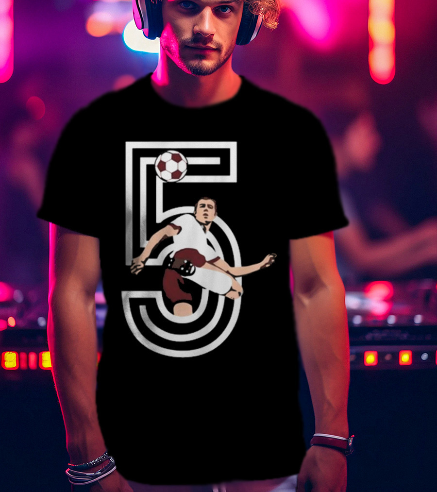 Der Kaiser Franz Beckenbauer Iconic Number 5 Soccer Legend T-Shirt
