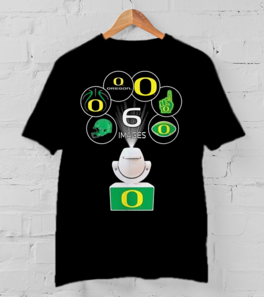 Oregon Ducks LED Mini Spotlight Projector Night Light With 6 Interchangeable T-Shirt