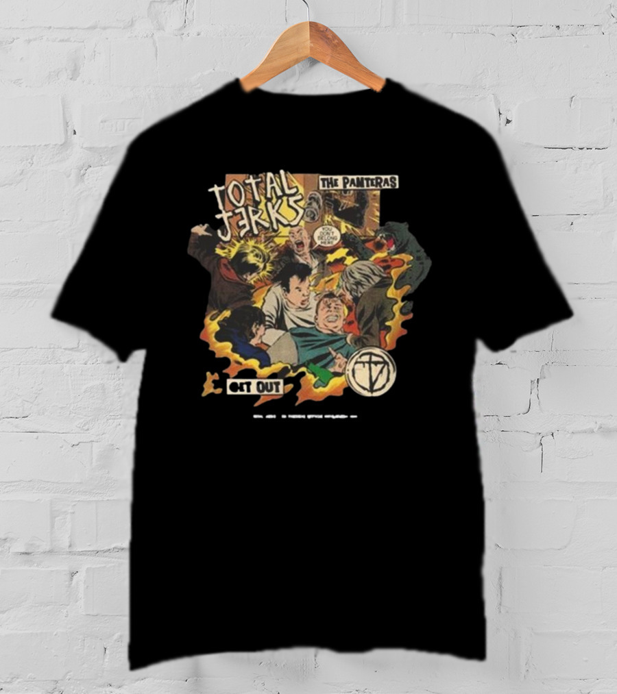 Total Jerks The Panteras Get Out Explosive Comic Style Showdown T-Shirt
