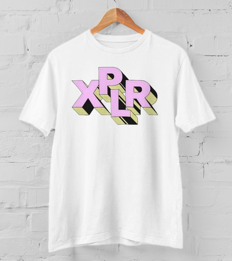 Sam And Colby XPLR Block Pink Yellow Stripe T-Shirt
