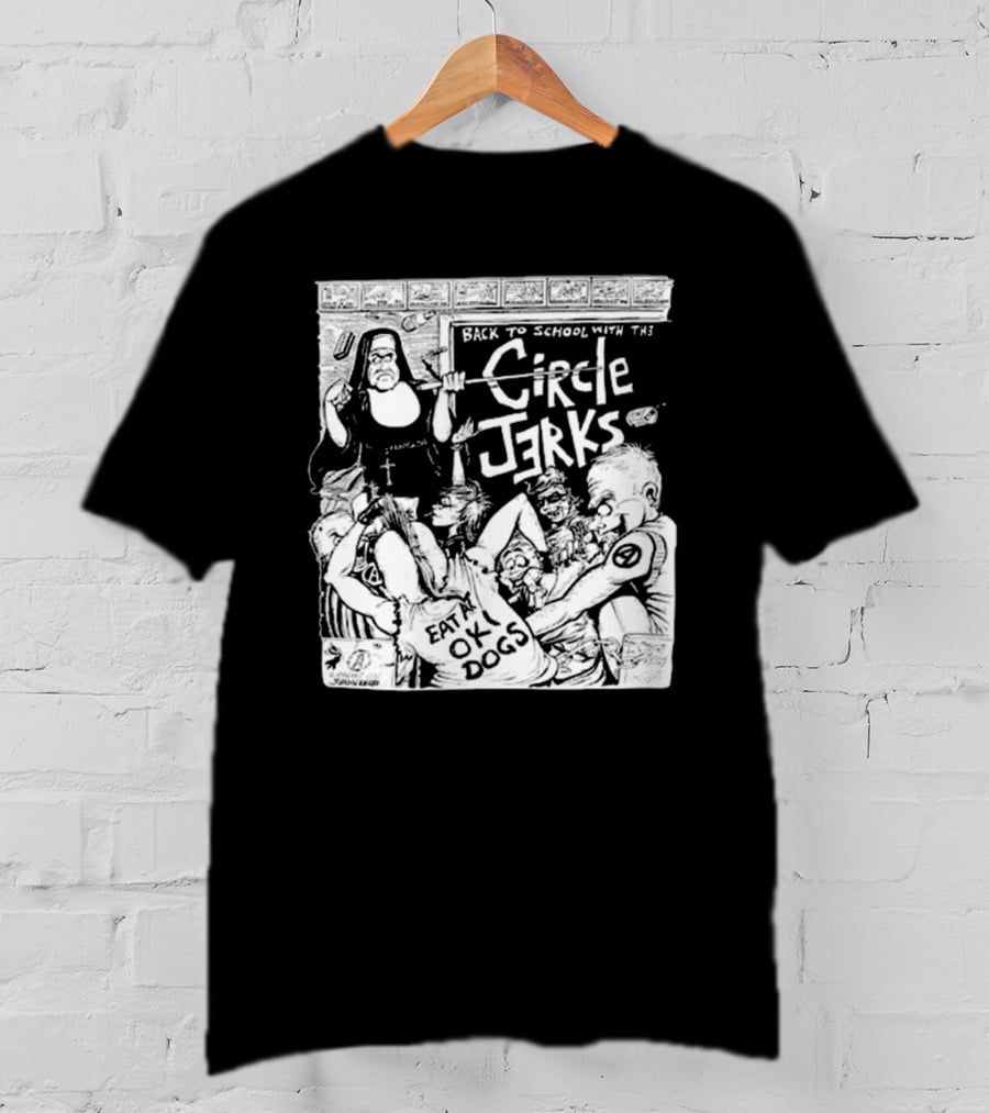Back To School With The Circle Jerks Eat At OK Dogs T-Shirt