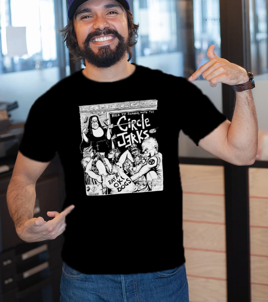 Back To School With The Circle Jerks Eat At OK Dogs T-Shirt