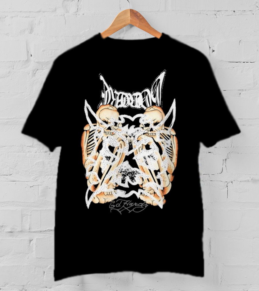 Ken Carson Ed Hardy Hardcore Skulls T-Shirt