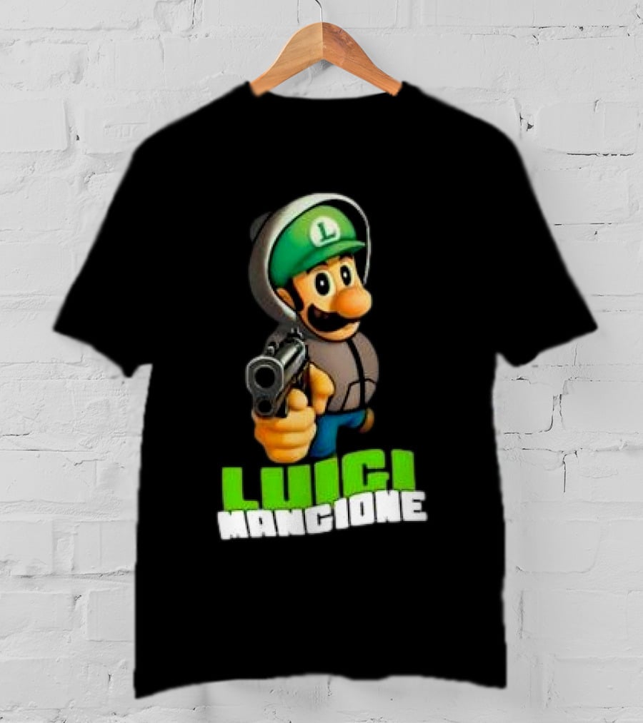Luigi Mangione Super Mario Free T-Shirt