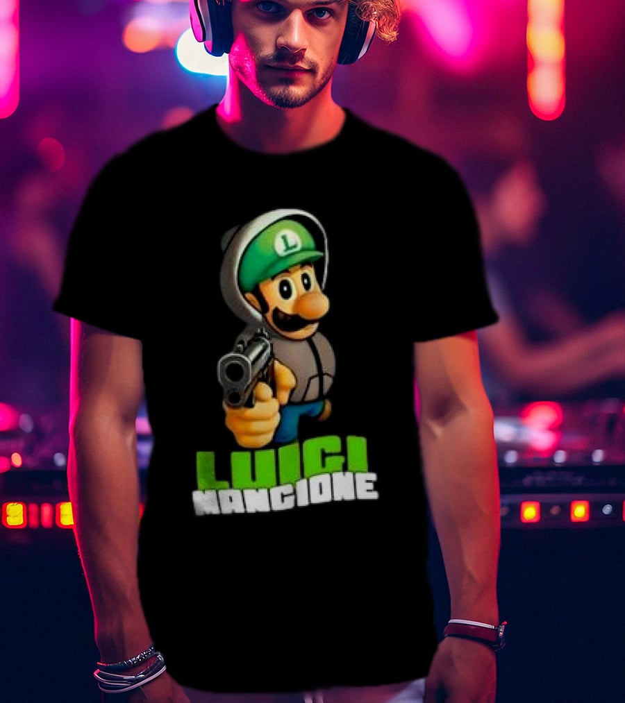 Luigi Mangione Super Mario Free T-Shirt