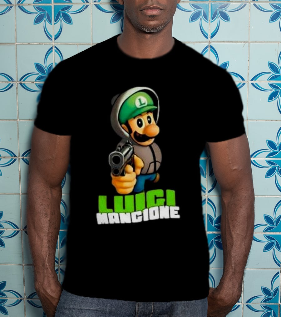 Luigi Mangione Super Mario Free T-Shirt
