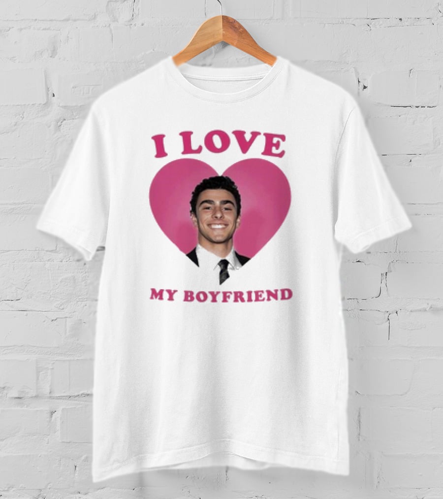 I Love My Boyfriend Luigi Mangione Heart T-Shirt
