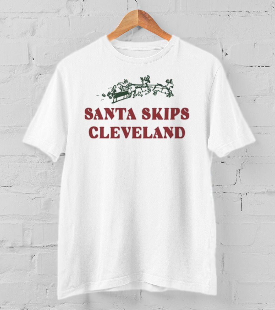 Max Scharping Santa Skips Cleveland Wearing T-Shirt