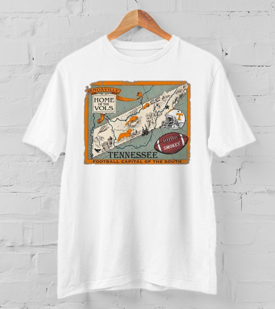 Tennessee Knoxville Home Of The Vols Football Capital Of The South Smokey T-Shirt