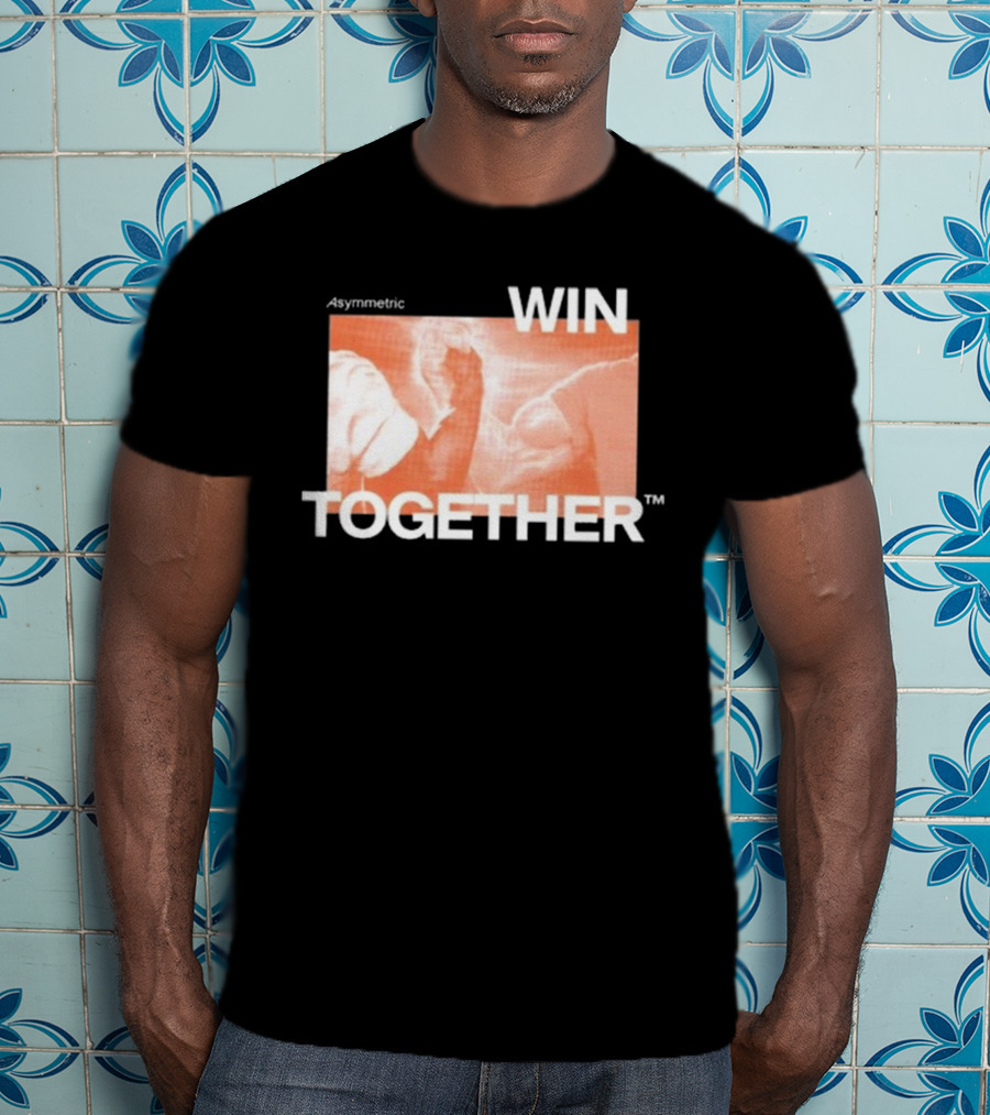 Asymmetric Win Together Iconic Handshake Unity T-Shirt