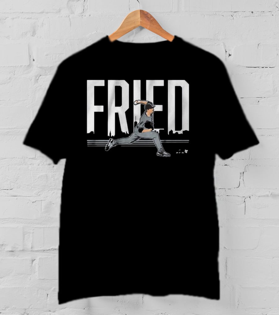 Fried Pitching Skyline New York T-Shirt