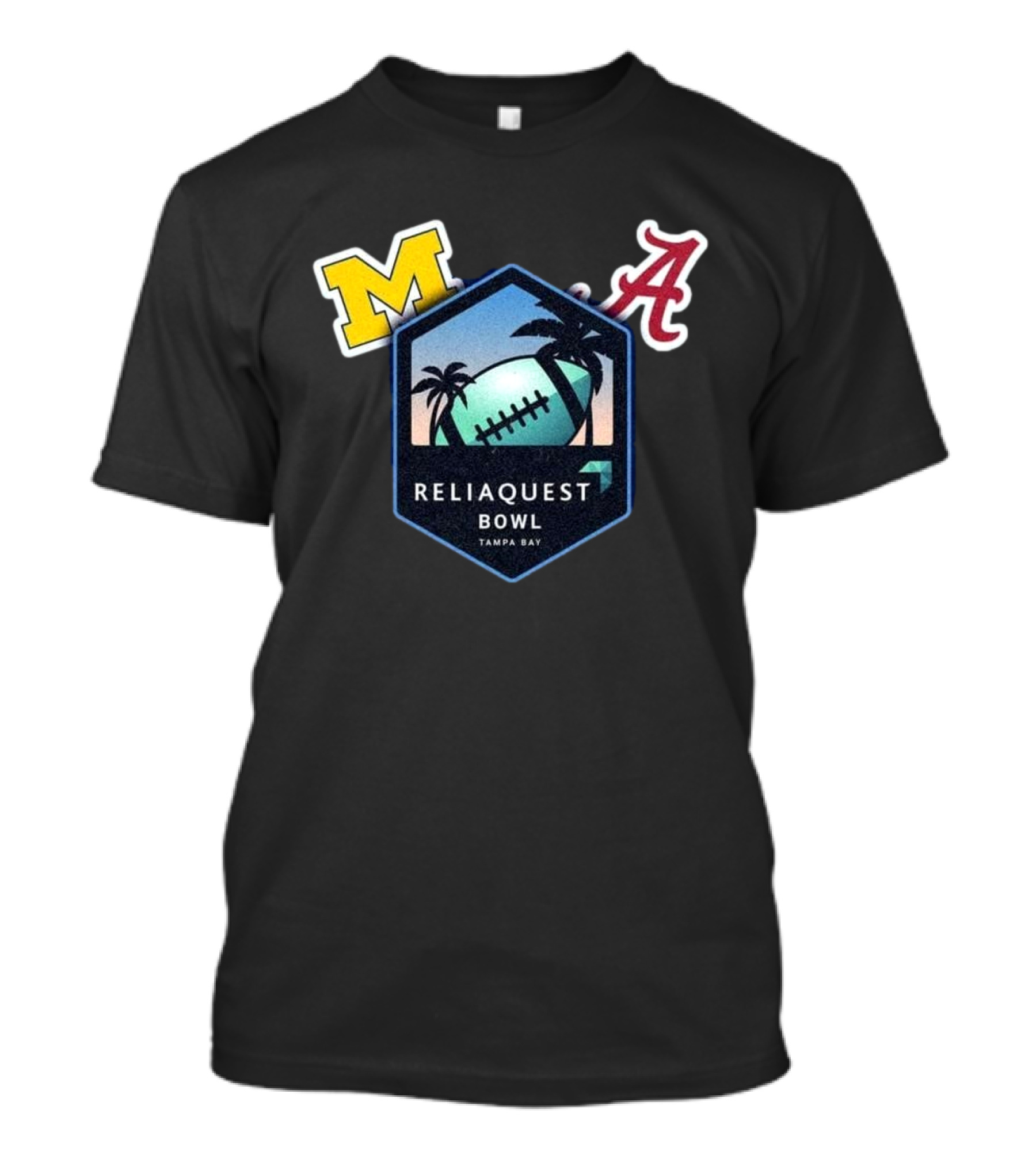 Reliaquest Bowl Michigan M Alabama A Tampa Bay Football December 31 T-Shirt