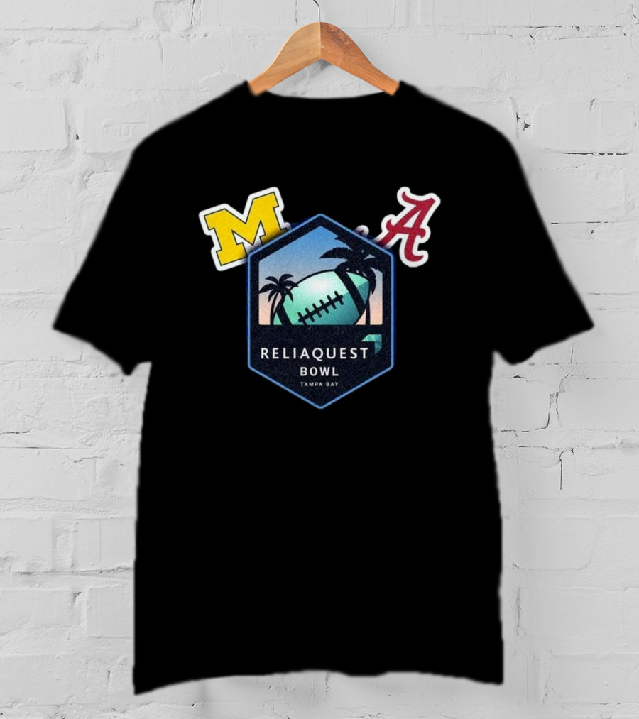 Reliaquest Bowl Michigan M Alabama A Tampa Bay Football December 31 T-Shirt