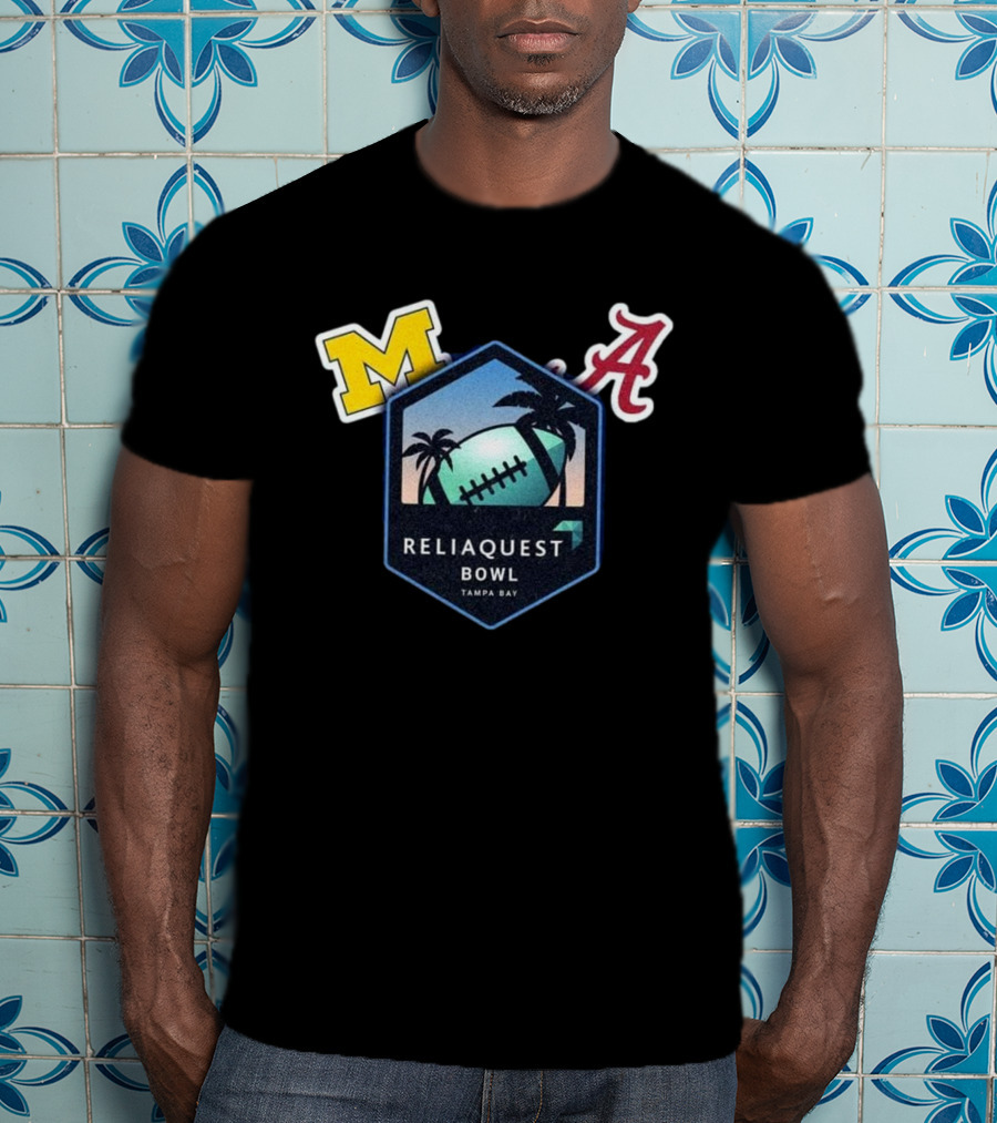 Reliaquest Bowl Michigan M Alabama A Tampa Bay Football December 31 T-Shirt