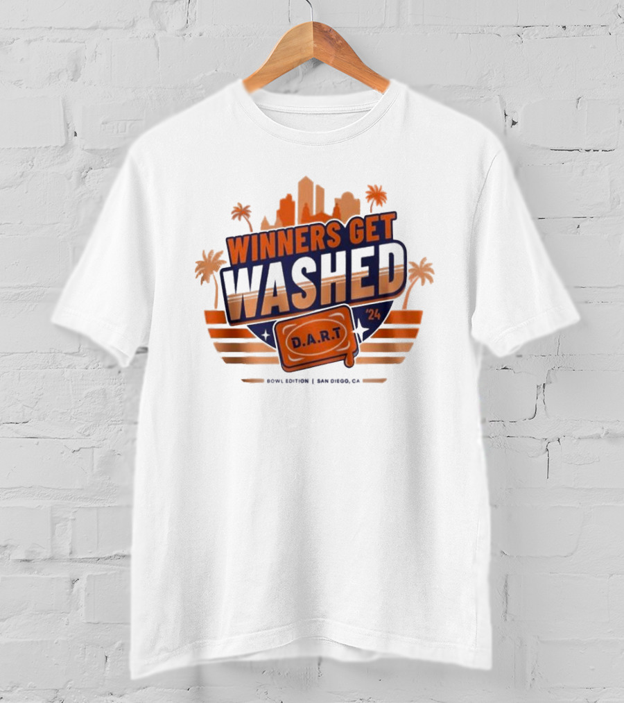 Winners Get Washed D.A.R.T Bowl Edition San Diego CA T-Shirt