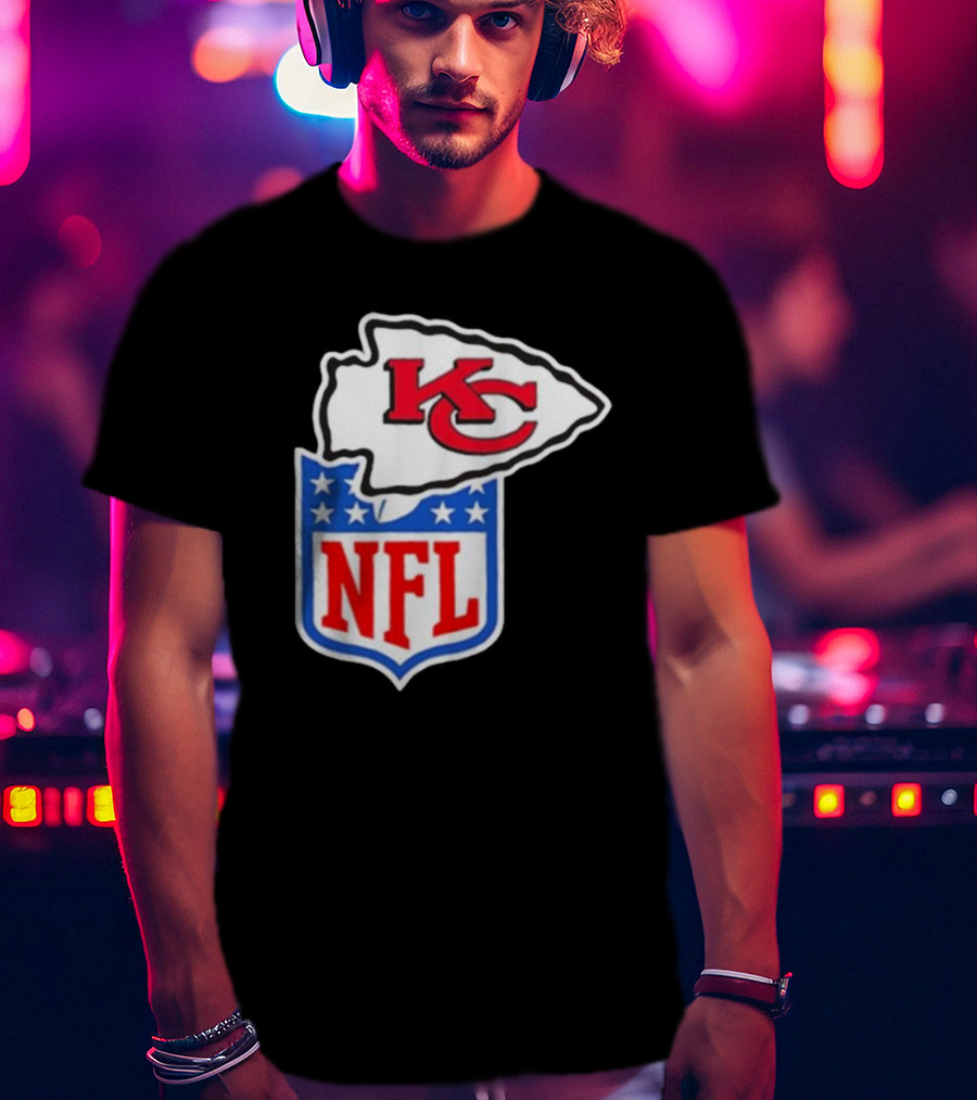 Kansas City Chiefs NFL Shield Emblem Collaboration T-Shirt