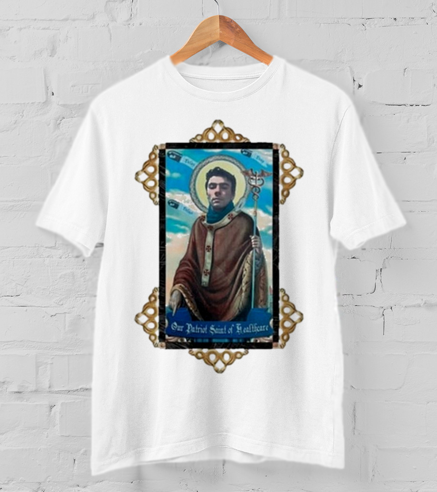 Toy De Jour Luigi Mangione Our Patriot Saint Of Healthcare Framed Image T-Shirt