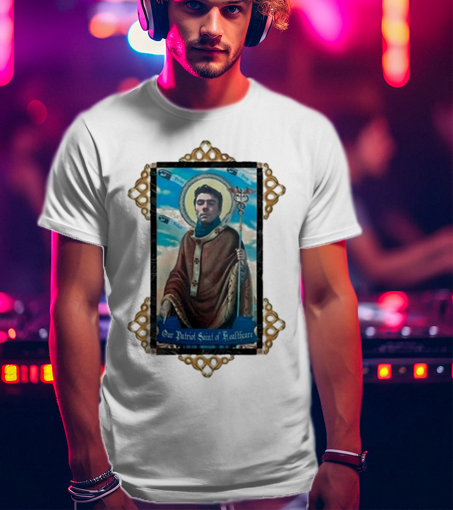 Toy De Jour Luigi Mangione Our Patriot Saint Of Healthcare Framed Image T-Shirt