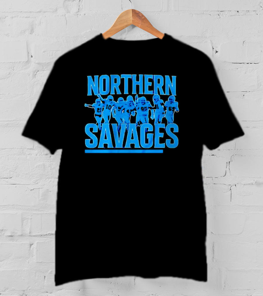 Northern Savages Detroit Lions Football Team Spirit T-Shirt